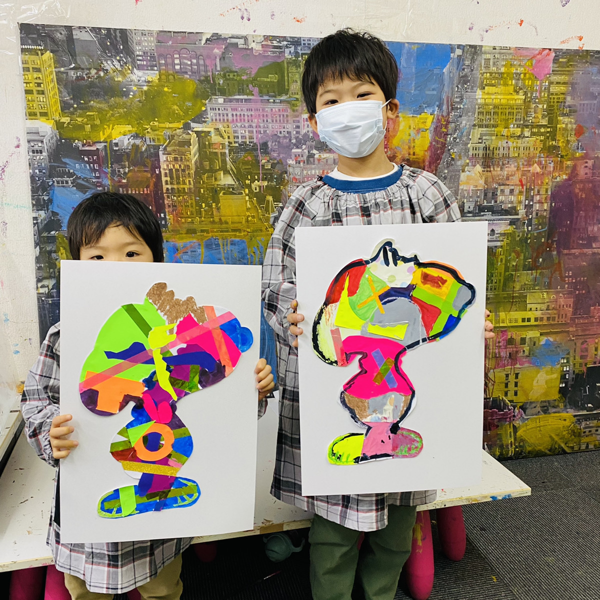 KAWS（カウズ）のスヌーピーをお絵描き！親子のポップアート！