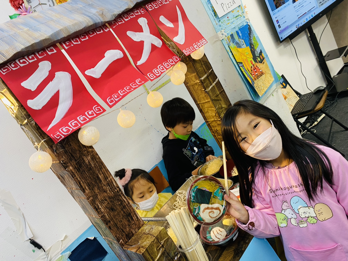 ラーメン屋台のごっこ遊びでリアルなお仕事体験！ラーメン工作の作り方